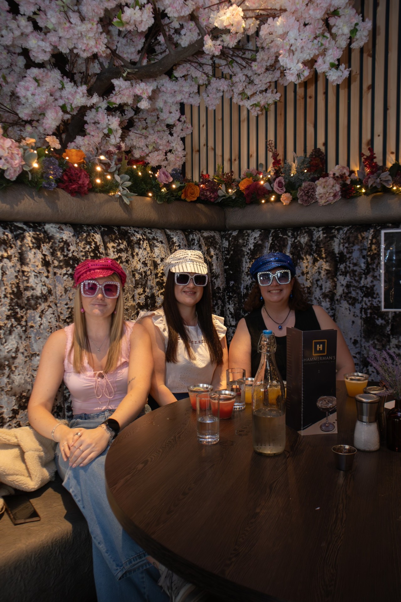 Friends enjoying boozy brunch at Hammerman's